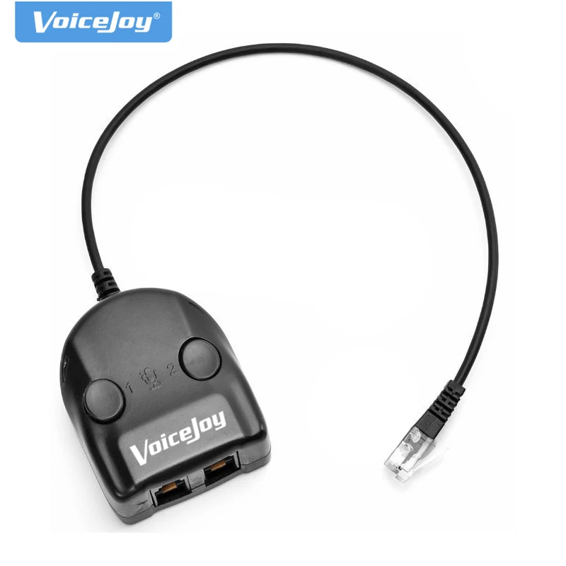 5 PCS TWO MUTE+TWO Volume Telephone Training Adapter Splitter for RJ9