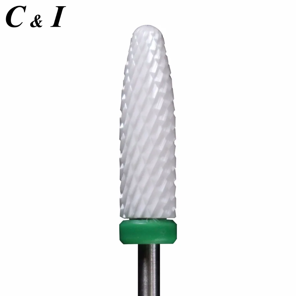 

Ceramic Long Flame Bit -Grit C -Ceramic Nail Drill Bit for Electric Nail Drill Machine -Nail Bit