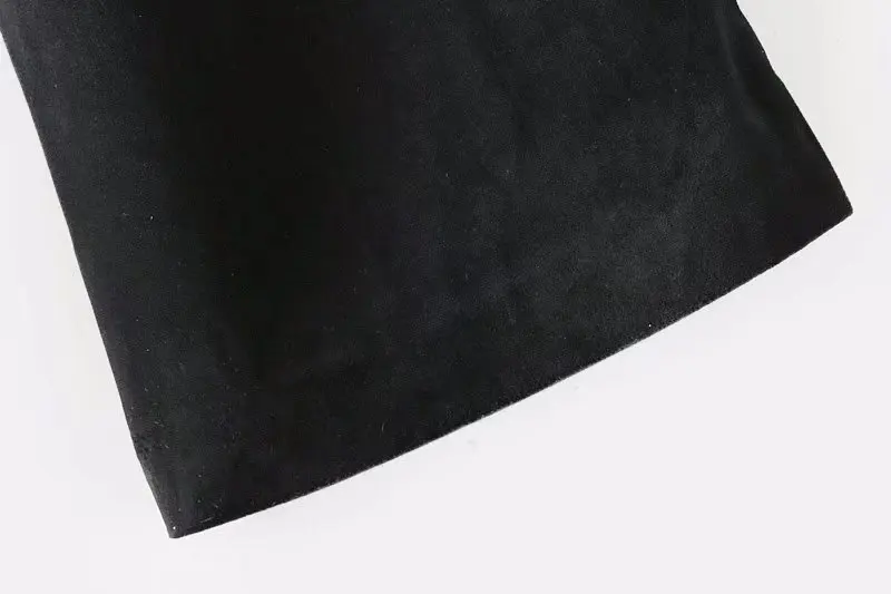 Белла Пособия по философии 2018 женские свободные штаны Бархатные однотонные черные укороченные Штаны винтажная модная Империя свободные