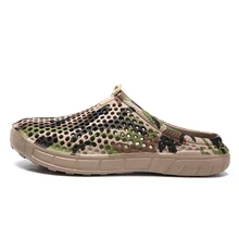 Мужские быстросохнущие летние пляжные шлепанцы; дышащие уличные сандалии на плоской подошве; Мужская обувь; Новинка года; Летние сандалии; мужские шлепанцы