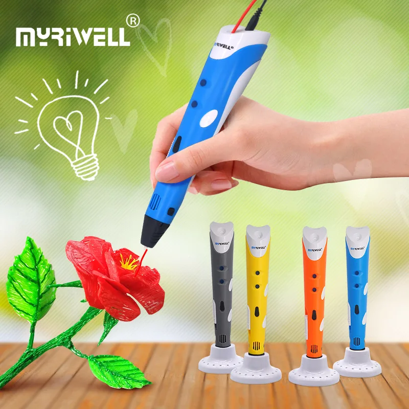 Myriwell 3D Ручка 3 d принтер Ручка 3 d Ручка diy ручка для рисования и ABS/PLA нити Рождественский подарок/подарок на день рождения для детей