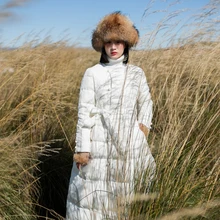 Новая зимняя хлопковая юбка, Eugen art Ретро тонкая куртка платье из толстой пряжи