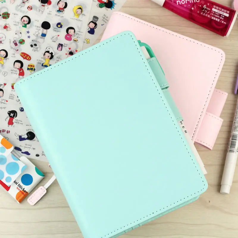 

2017 Jamie Original School Notebook PU Leather Hobo Style Agenda Planner Cover Personal Diary Organizer Without Filler Page A5A6