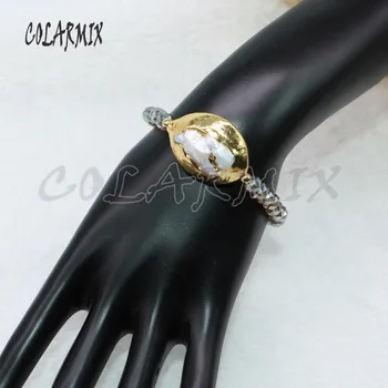 

5 pieces Pearl bracelets glass crystal beads bracelets pearl chain adjustable retro bangle beaded crafted pearl bracelets 4858