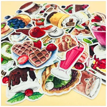 

35PCS stickers DIY hand-painted delicious dessert drink series scrapbooking album handbook happy planneer decoration stickers