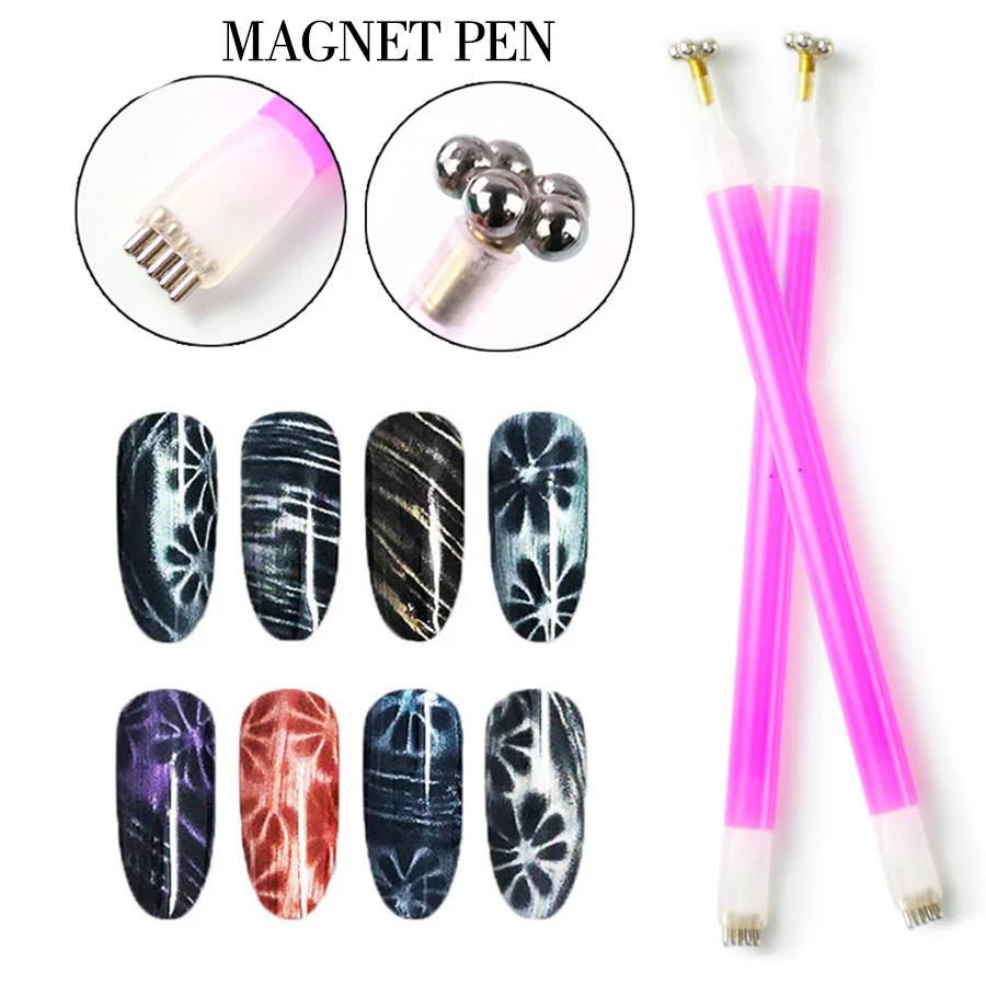 1pcs 3D Nail Art Stick Cat Eye Effect UV Nail Gel Polish Drawing Vertical Stick