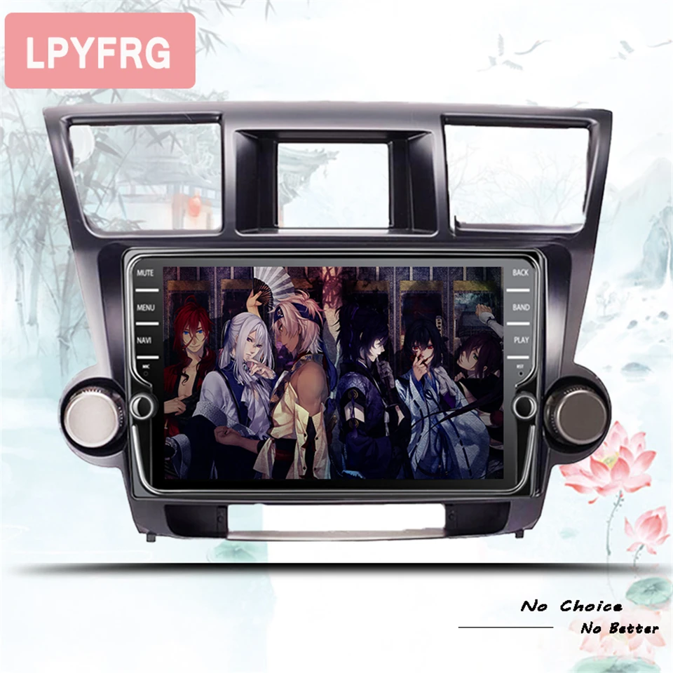 Автомагнитола K1 K2 10 1 дюйма GPS DVD Navi универсальная Android 0 8 ядер 4G LTE для Toyota high Lander 2009