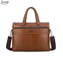 SULPPAIjeep Brand men's briefcase business office bag high quality PU shoulder bag leather travel bag 14 inch laptop PI823 SULPPAIjeep Brand men's briefcase business office bag high quality PU shoulder bag leather travel bag 14 inch laptop PI823