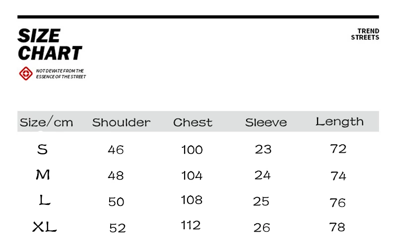 Heron Preston Size Chart