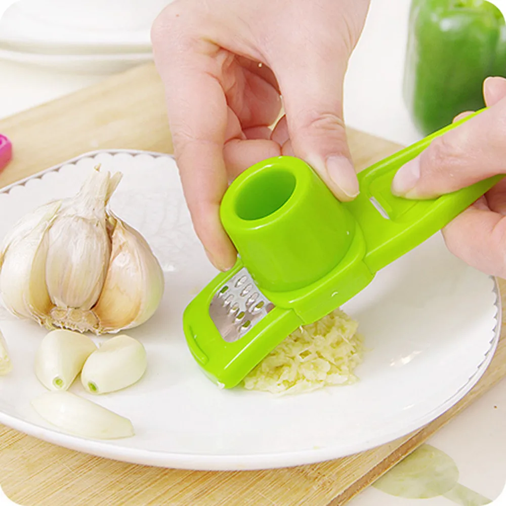 Home Kitchen Garlic Slicer Multifunction Stainless Steel Pressing Garlic Slicer Cutter Shredder Kitchen Tools Garlic Press