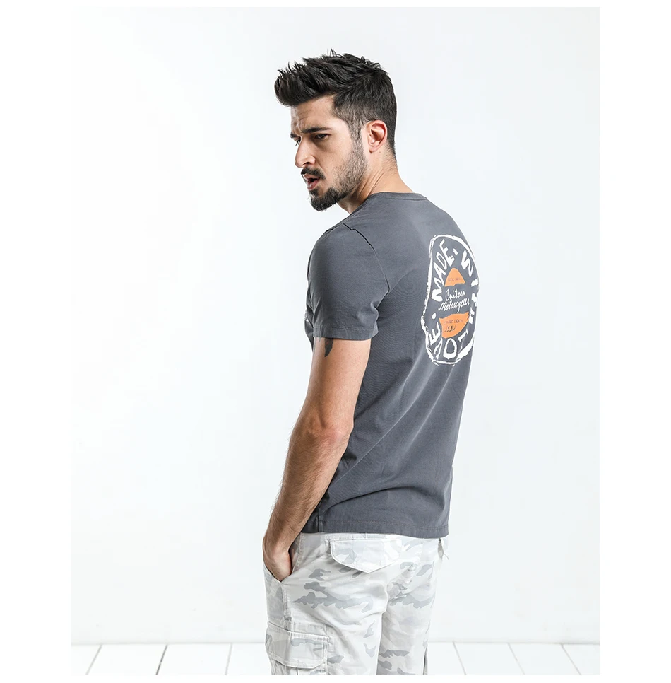 SIMWOOD, Мужская футболка,, вырез лодочкой, летняя, новая, с графическим принтом, модная, облегающая, футболка, высокое качество, плюс размер, повседневные топы 180044