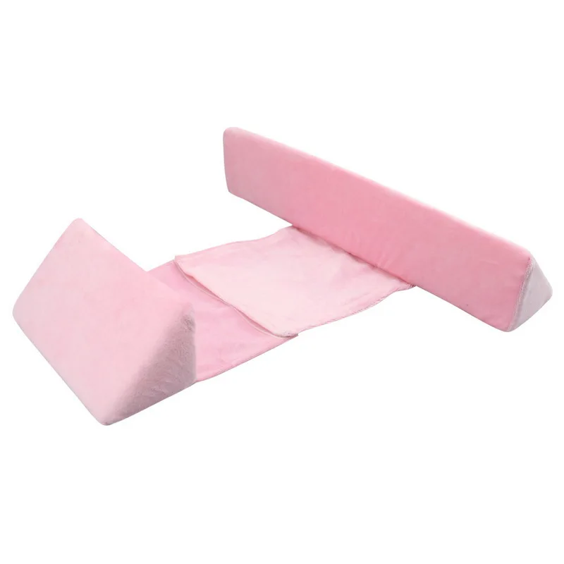 Urijk Ортопедическая подушка из пены с эффектом памяти, латексная подушка для шеи для ребенка, мягкая подушка для медленного отскока, массажер для шейного отдела, забота о здоровье - Цвет: C-pink