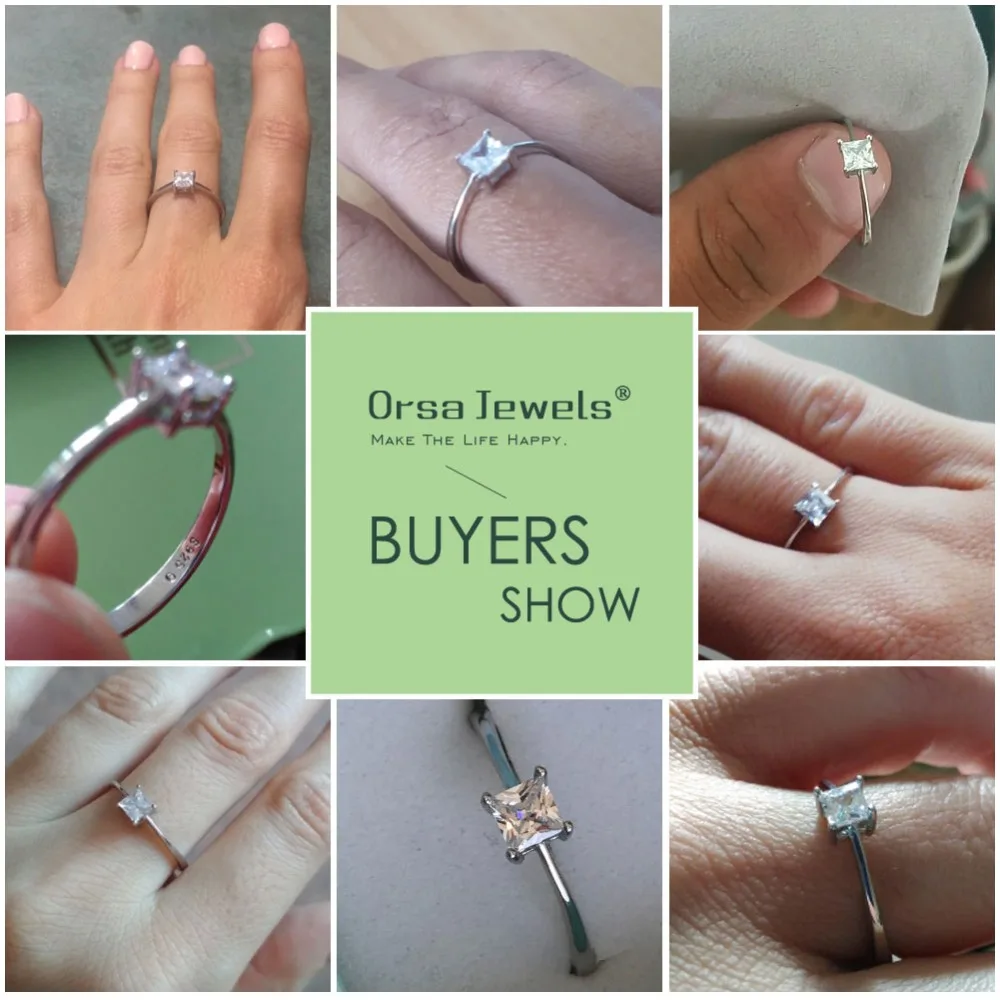 Женские Классические кольца ORSA JEWELS обручальное кольцо из серебра 925 пробы с