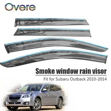 Овере 4 шт./1 Набор дым окно дождевой козырек для Subaru Outback 2010 2011 2012 2013 навесы гвардии аксессуары