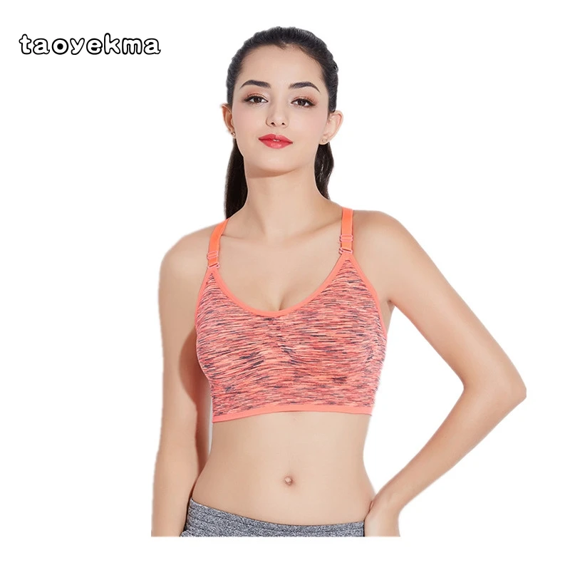 

Professional sports bra shockproof fast dry section dyeing without steel ring yoga underwear training fitness underwear B12