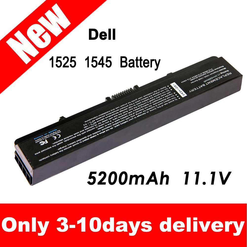 New Replacement Dell Laptop Battery for Inspiron 1526 1525 1545 Fits