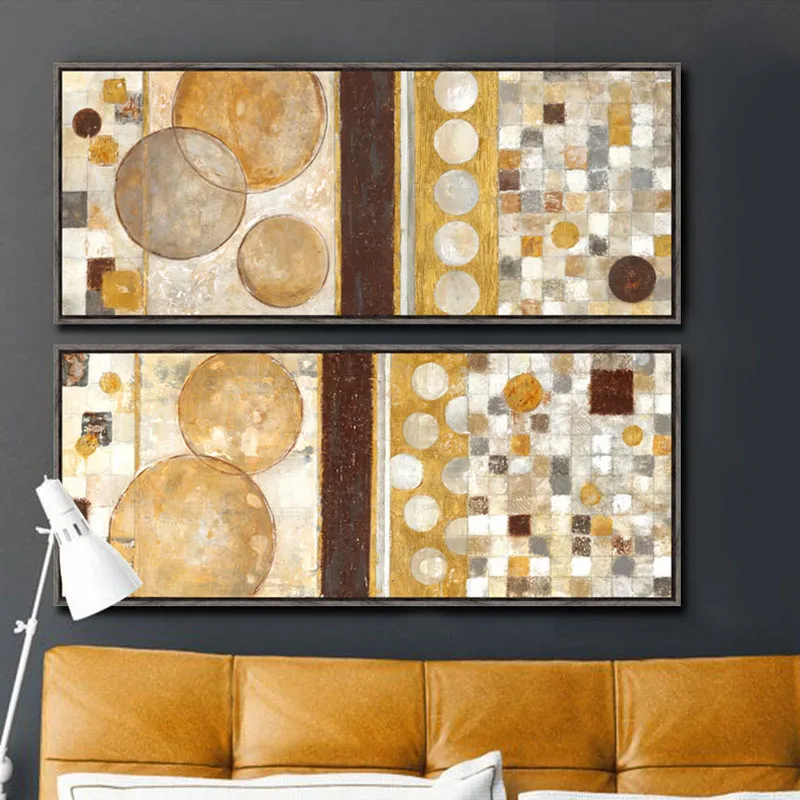 Abstract painting Horizontal rectangle wall pictures for living room