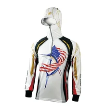 Открытый Рыбалка рубашки мужчины УФ-защита и дышащий рыболовная футболка одежда с длинным рукавом для рыбалки S-XXXL