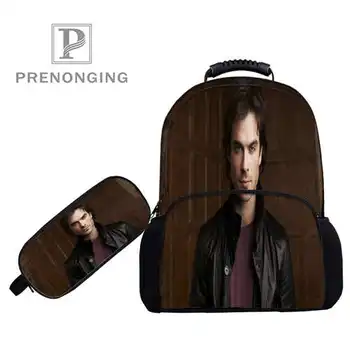 

Custom 17inch somerhalder Backpacks Pen Bags 3D Printing School Women Men Travel Bags Boys Girls Book Computers Bag#1031-2-47