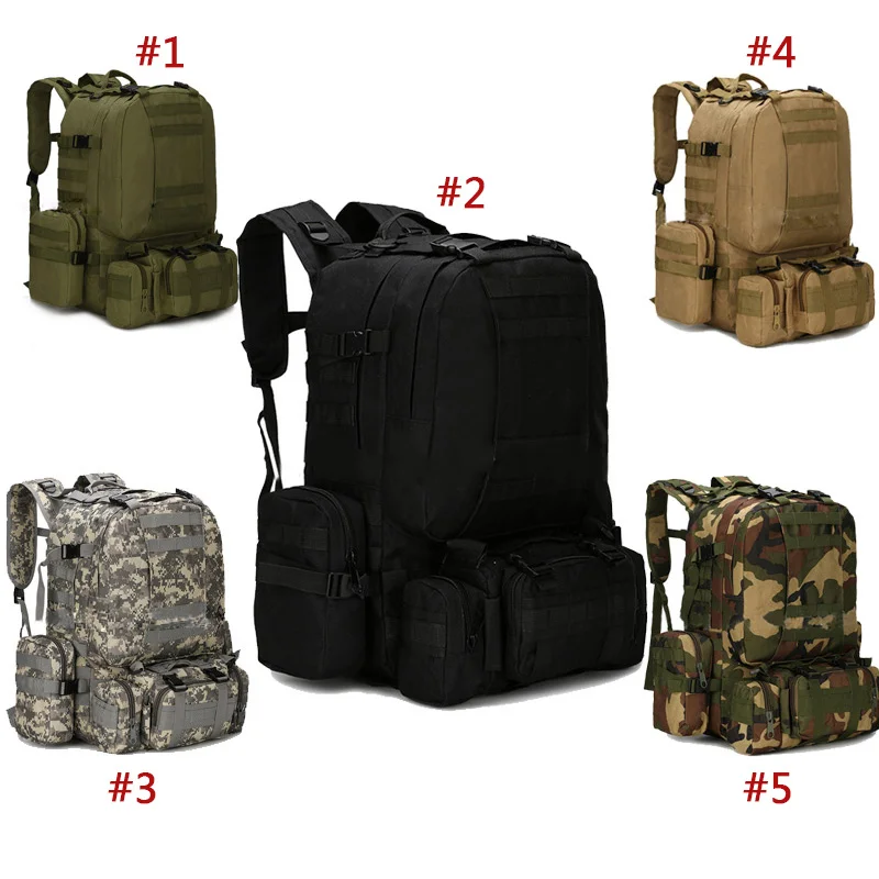 

Hot Selling New Unisex 3D Military Tactical Rucksack Backpack Camping Hiking Trekking Bag Outdoor Supplies