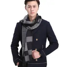 2016 Winter Brand Scarf Men Plaid Patchwork Cashmere Scarf Acne Studios Tartan Striped Sjaal Echarpes YJWD520