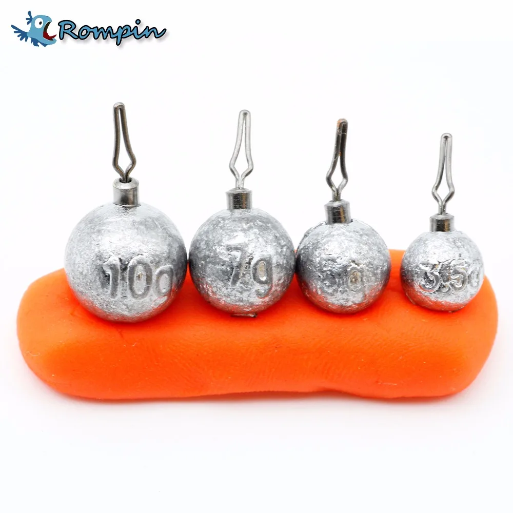 

Rompin 5pcs/lot Fall Fishing Lead Sinker Wacky Rig 360 Degree Rotatable Clip with swivel Sea Fishing Tackle 3.5g 5g 7g 10g