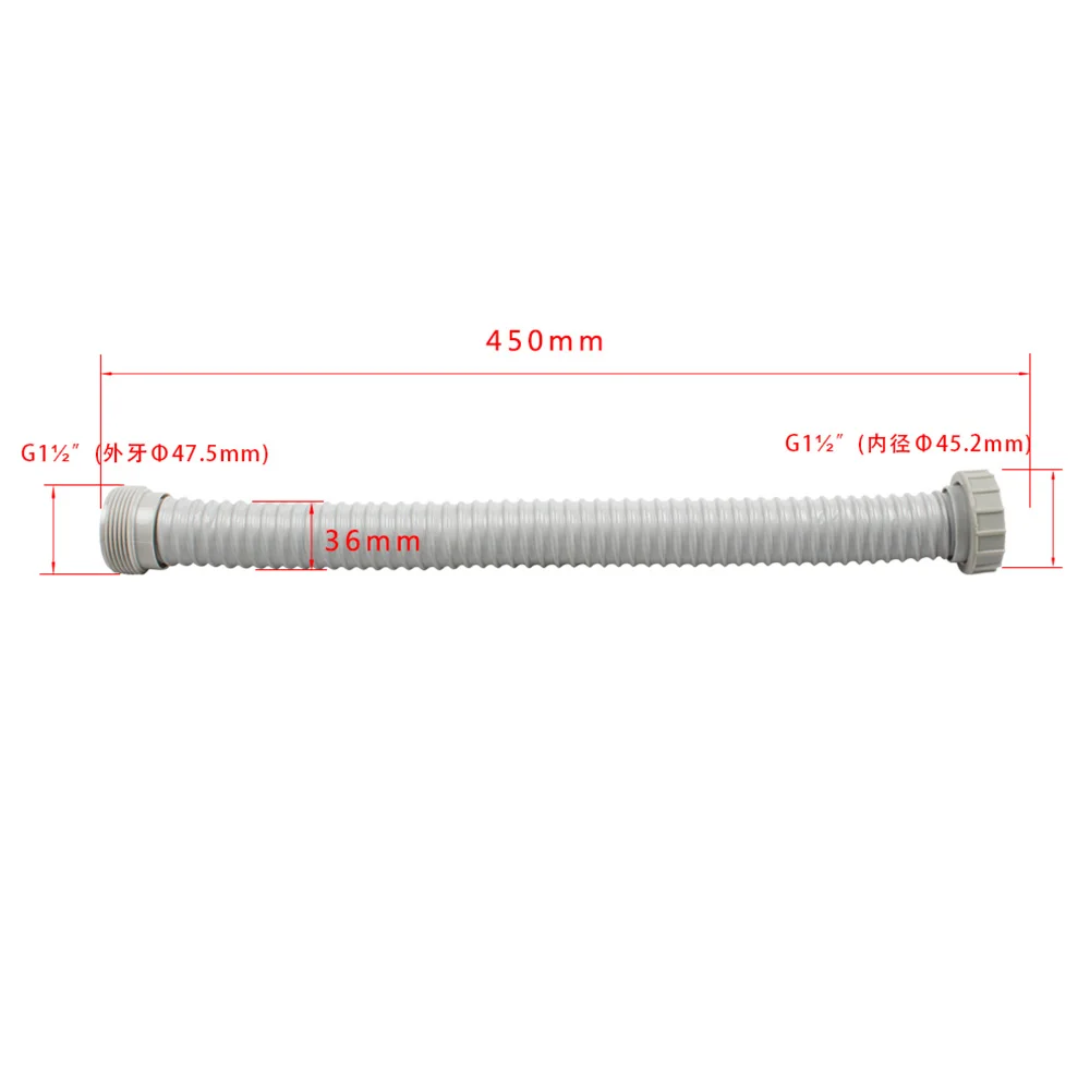 Talea G1 1/" кухонная раковина сливное соединение шлангом сливная труба аксессуары для раковины расширение раковины сливная труба 45 см Длина GA017