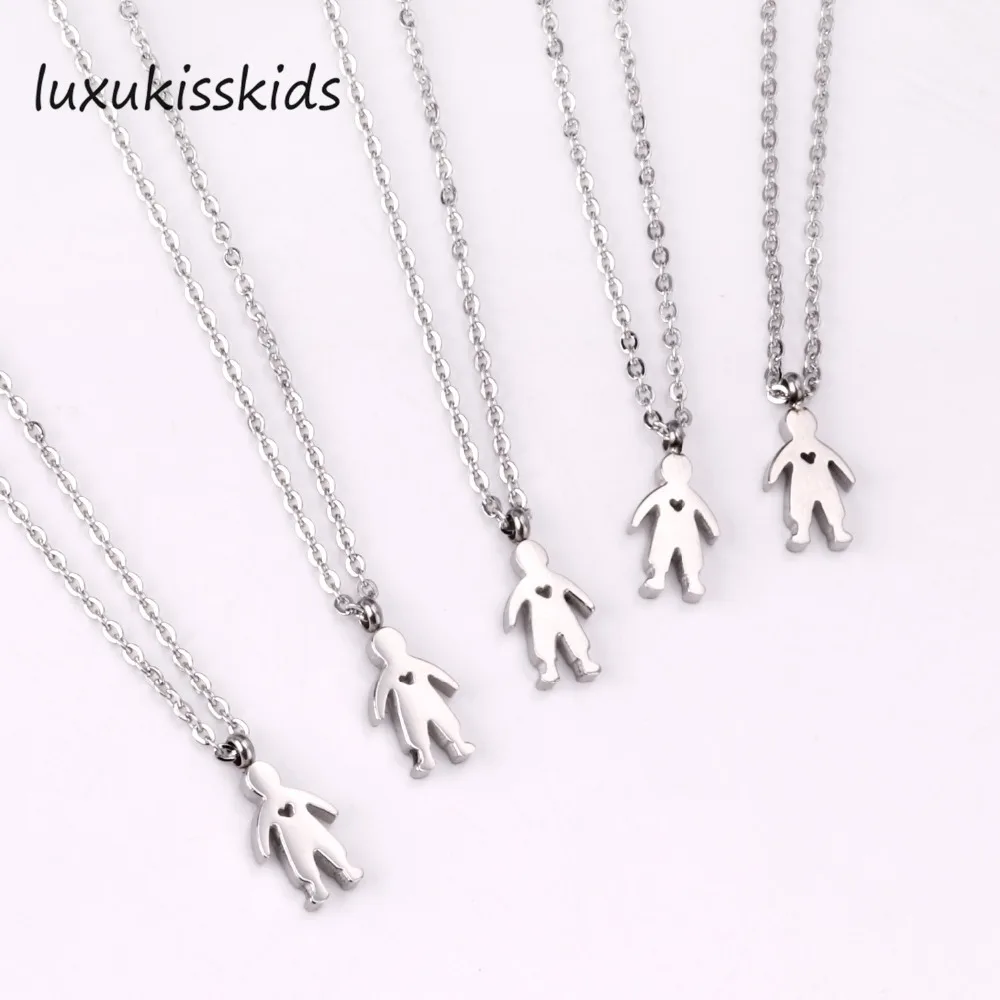 LUXUKISSKIDS оптовая продажа 5 шт./партия сердце подвеска для мальчика женщин девушек и