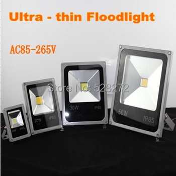 

1pcs LED Flood light 10W20W30W50W AC85-265V Outdoor floodlight led spotlight lamp garden lamp grey aluminum shell