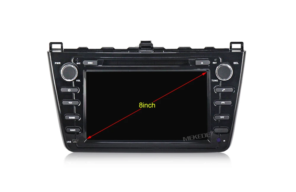 Sale PX3 2Din 2G+16G Android 7.1 Car DVD Multimedia Video Player For Mazda 6 /Ruiyi /Ultra GPS Navigation 4 Core Stereo Radio 1080P 3