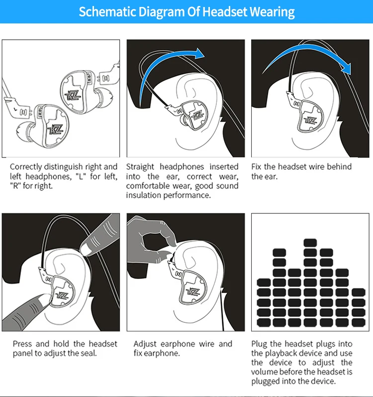 KZ ZS10 1DD+ 4BA 4BA+ 1DD HIFI гарнитура гибридные наушники-вкладыши спортивные наушники с шумоподавлением сменный кабель AS10 BA10 ZST ZSN