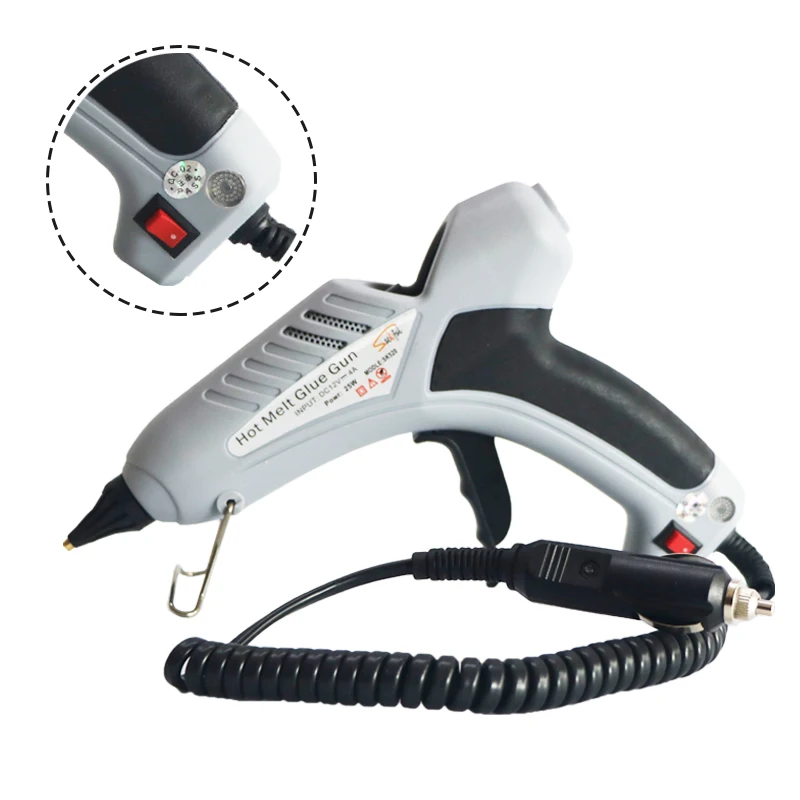 

12V/24V 25W Hot Melt Glue Gun Car Cigatrette Lighter Car Use for 11mm Glue Sticks with 10 pcs Glue Sticks,1 pcs/lot.