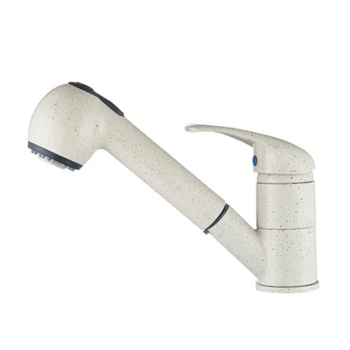 

Deck Mounted Pull Out Kitchen Faucet Hot and Cold Water Mixer Crane Single Hole Pull Down Kitchen Sink Water Tap Copper MLK901