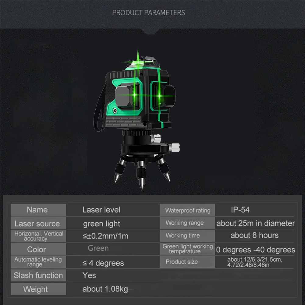 Laser Verde À Prova D' Água Auto-Nivelamento