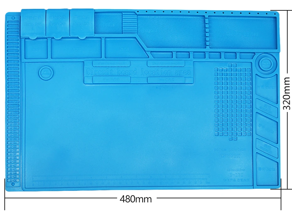 1 шт. термостойкий паяльный коврик Магнитный ПЭТ для паяльной станции паяльник Тепловая пушка ремонт платформы стол