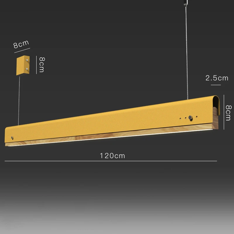 Скандинавский светодиодный подвесной светильник современный офисный многоцветной деревянный подвесной светильник для конференц-зала