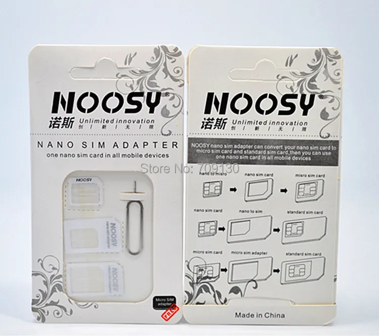 bilder für 100 stücke 4in1 noosy nano sim-karte adapter + micro sim karten adapter + standard-sim-karte adapter mit auswurfstift für iphone samsung bilder für 100 stücke 4in1 noosy nano sim-karte adapter + micro sim karten adapter + standard-sim-karte adapter mit auswurfstift für iphone samsung