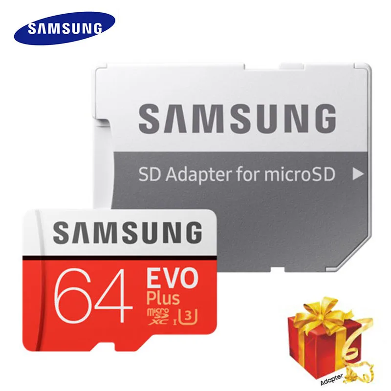 SAMSUNG EVO Plus Memory Card 8GB/32GB/SDHC 64GB/128GB/256GB/SDXC Micro SD TF Card Class10 Microsd C10 UHS-1 Cards 100% Original