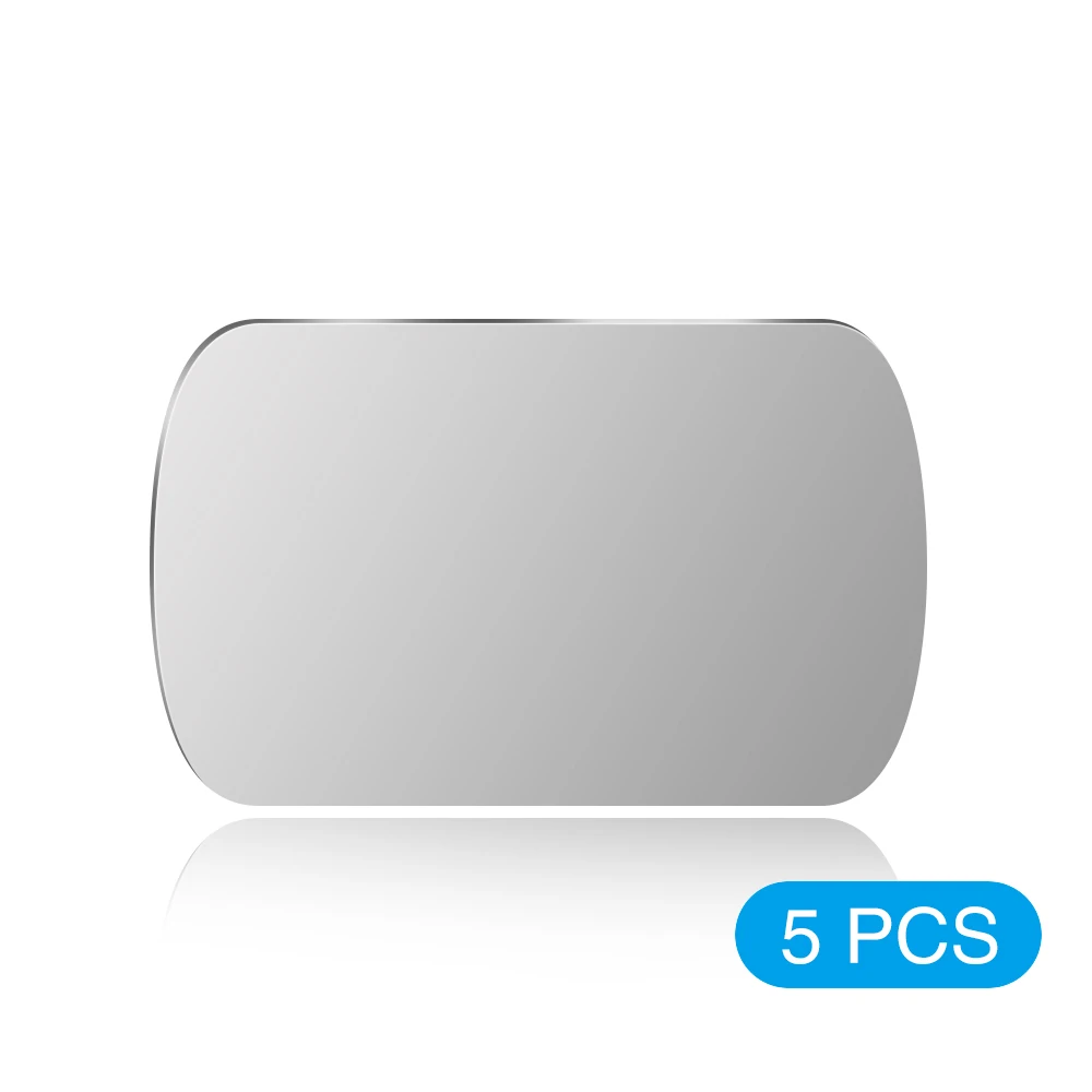 Rectangle 5 PC KISSCASE, магнитный автомобильный держатель для телефона, металлическая пластина, 0,5 мм, с покрытием из нержавеющей стали, магнитный держатель для листа, подставка для мобильного телефона, автомобильные держатели - Цвет: Rectangle 5 PC