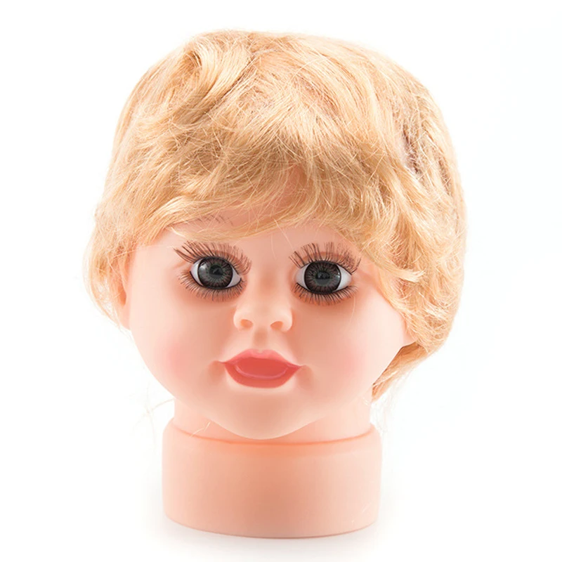 Lovely Baby Boy Mannequin Head With Hair 6 Month-3 Years Children's Display Head Model (2)