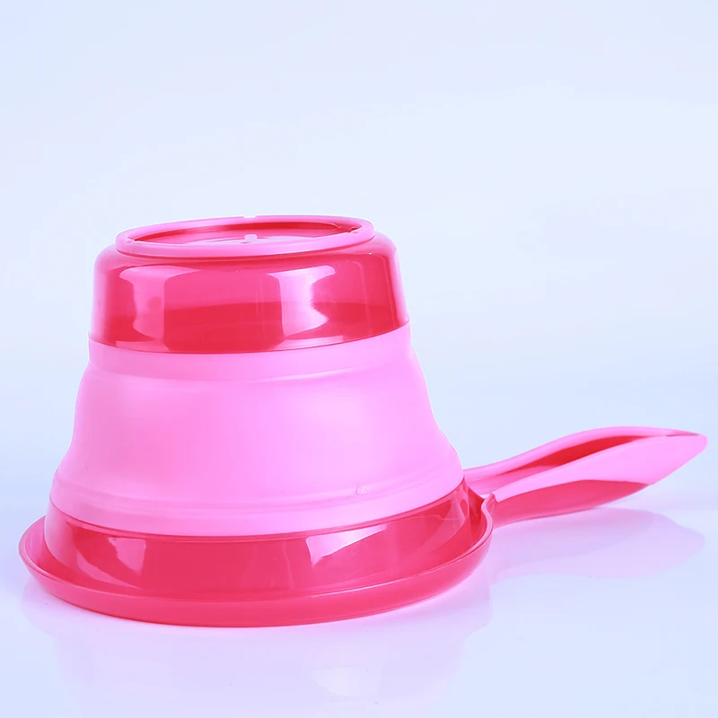 Multi-function складные мерные ложки могут зажимать пищевые пакеты для воды чаша мерная чашка складные силиконовая чаша для домашних животных