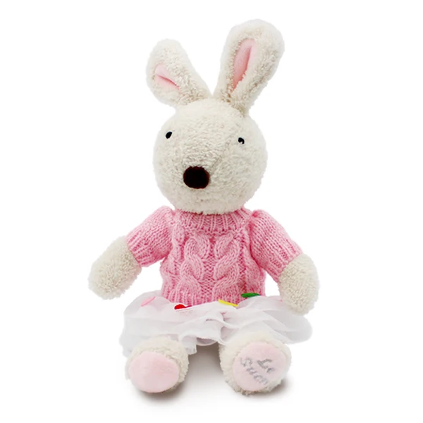 Le sucre кролик плюшевые куклы и мягкие игрушки хобби корейские классические детские игрушки для девочек рождественские подарки - Цвет: white