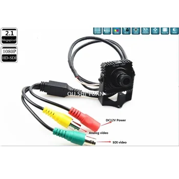 

CCTV HD SDI Camera 1/2.8' Panasonic 2.1 MP 1080P Full Lens 3.6MM HD SDI OSD Menu WDR Security Mini SDI Box Camera For SDI DVR