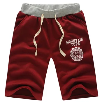 

Comfortable Middle Waist Summer Women Men Casual Cotton Blended Beach Shorts Five Sub Pants Waistband Elasticized Cuffs