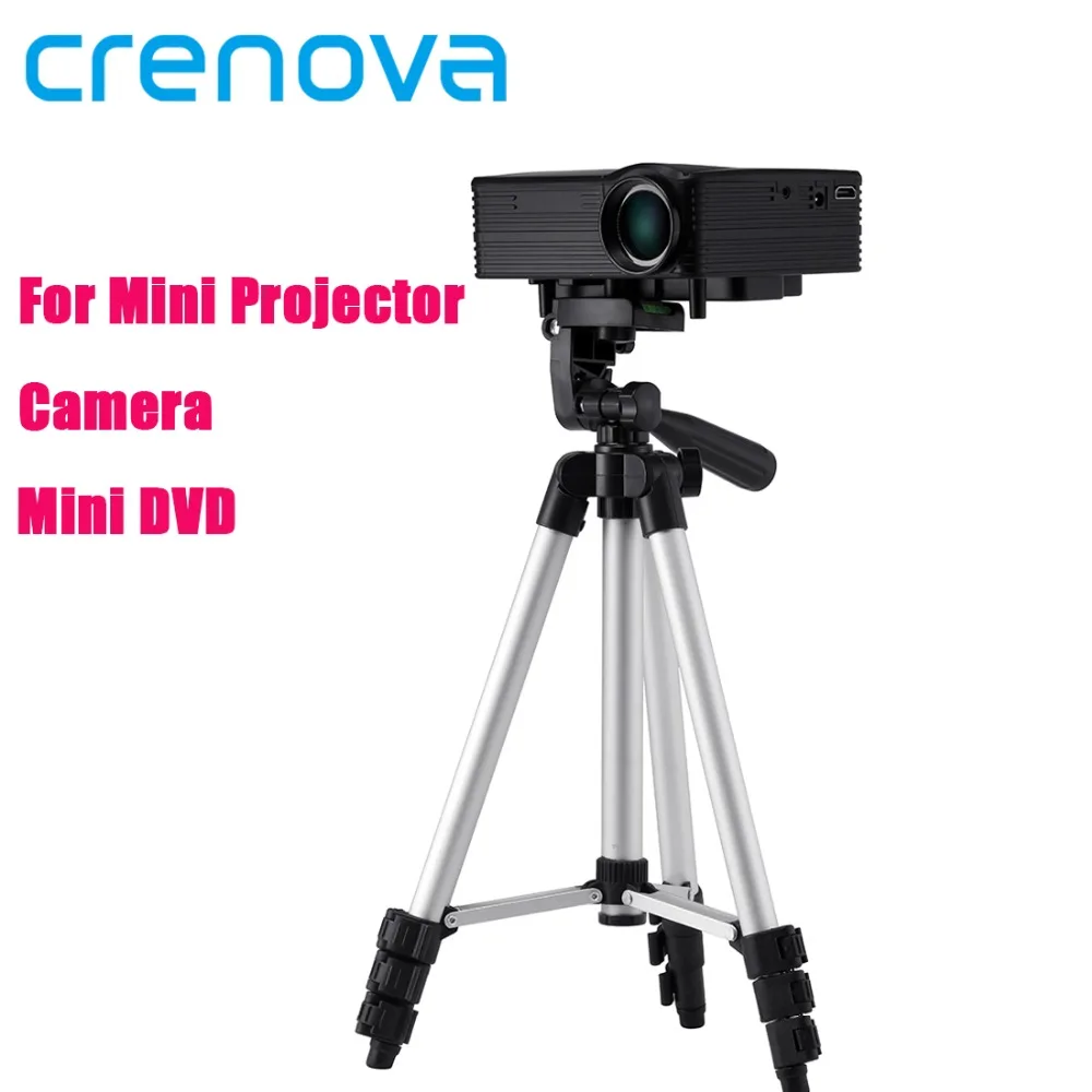 Crenova 1060mm Portable Extendable Universal Aluminum Travel Tripod Mount Stand for Mini Projector XPE498 XPE499 XPE500 DL-310