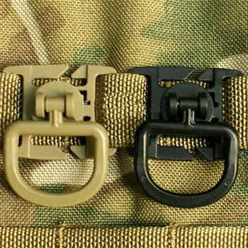 

Tactical MOLLE Plastic Clamp 360 Degree with D Buckle Military Airsoft Vest Hanging Buckle Outdoor Hunting Accessories