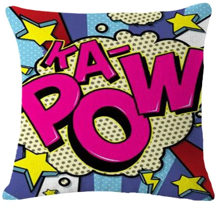 Чехол для подушки Pop Art Boom наволочка модный льняной чехол украшение дома