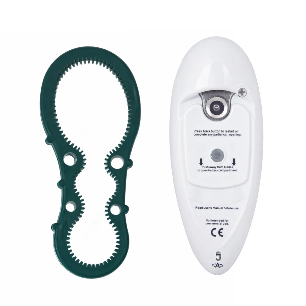 Mini Convenient One Touch Automatic Electric Can Tin Bottle Opener&Bottle Wrench No Hands Battery Operated