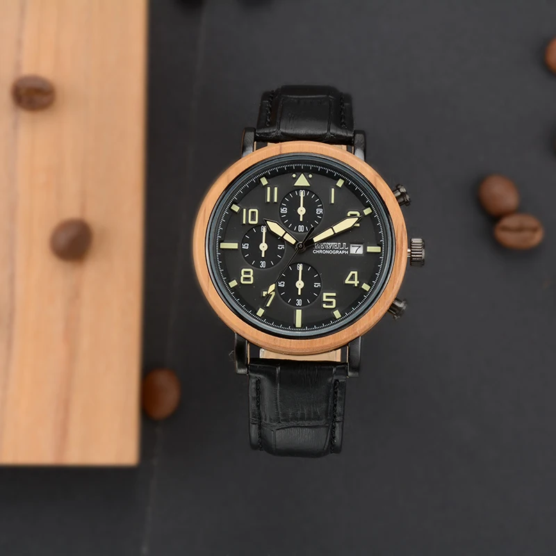 BEWELL WOODEN WATCH