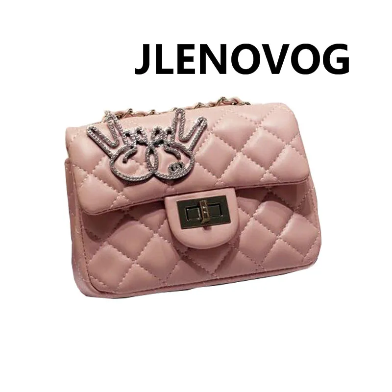 

One Shoulder Diagonal Handle Soft Spring New Handmade Rhinestone Decorative Diamond Pattern Sling Small Bag